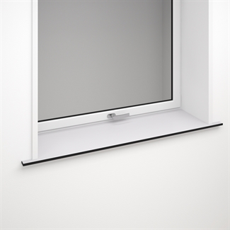 Appui de fenêtre stratifié compact gris clair - 13 mm Gris clair avec cœur noir 3153